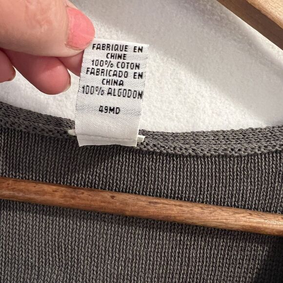 Eileen Fisher Summer/Spring Sweater Gray Sz M - Picture 6 of 10